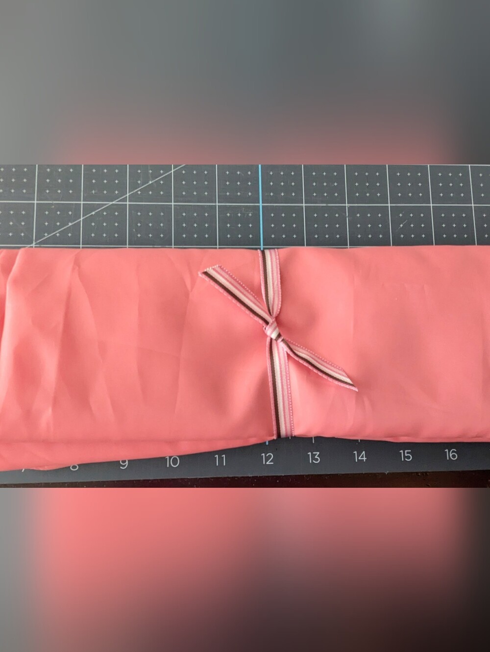 Coral/Peach Satin Fabric for Sewing/Lining Etc. 44"x104" (2.8 yards)